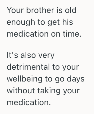 Screenshot 2025 06 16 at 12.59.15 PM Her Brother Keeps Forgetting To Refill His Medication On Time, So He Keeps Asking Her To Give Him Some Of Her Perscription